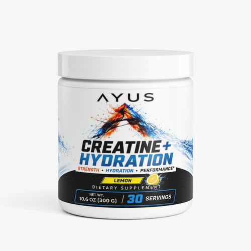 AYUS Creatine + Hydration supplement jar