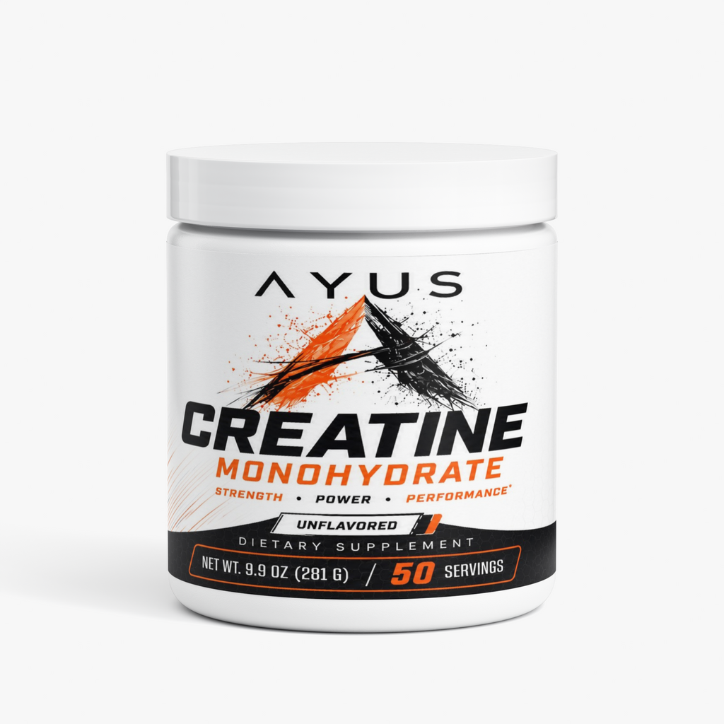     AYUS Creatine Monohydrate supplement jar