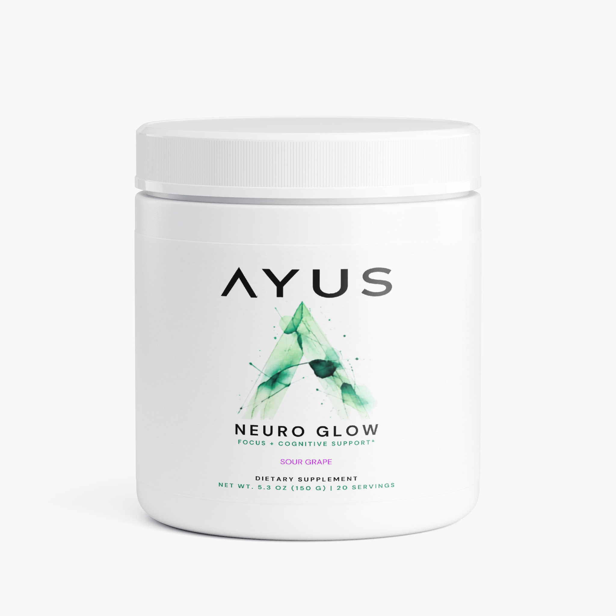AYUS Neuro Glow supplement jar