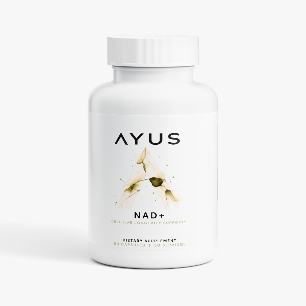     AYUS NAD+ supplement bottle